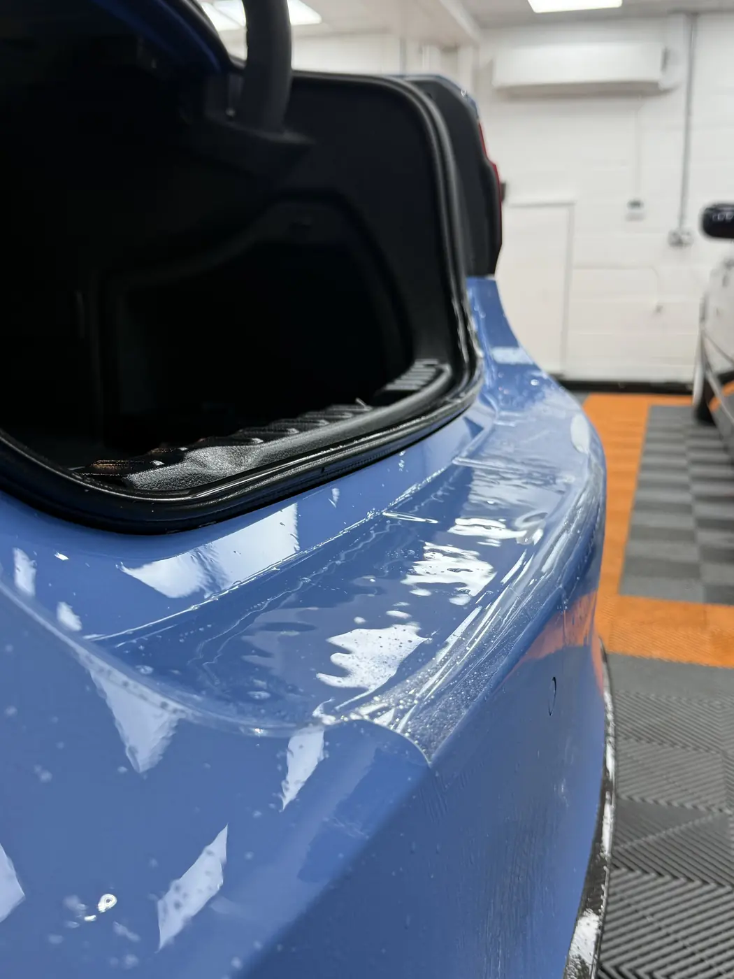 Wear and tear PPF applied to high-contact areas of a new car